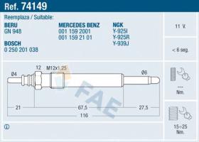 Fae 74149 - Calentador Termoplus