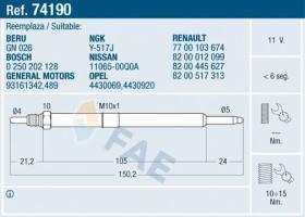 Fae 74190 - Calentador Termoplus