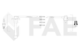 Fae 83581 - Juego Cables Bujia