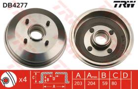 TRW DB4277 - Tambor De Freno