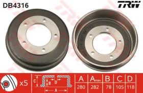 TRW DB4316 - Tambor De Freno
