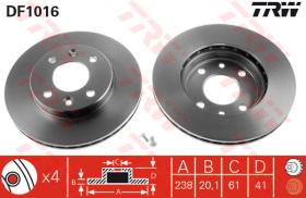 TRW DF1016 - Jgo Discos De Freno