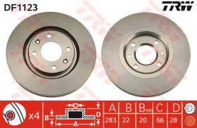 TRW DF1123 - Jgo Discos De Freno