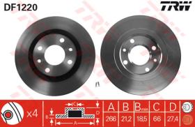 TRW DF1220 - Jgo Discos De Freno