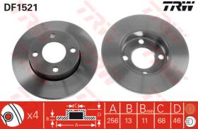 TRW DF1521 - Jgo Discos De Freno