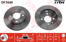 TRW DF1649 - Jgo Discos De Freno