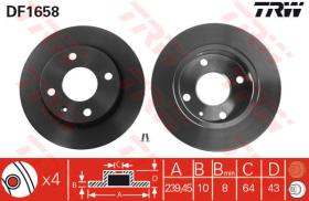 TRW DF1658 - Jgo Discos De Freno