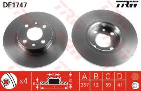 TRW DF1747 - Jgo Discos De Freno