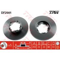 TRW DF2001 - Jgo Discos De Freno