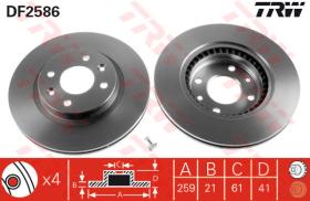 TRW DF2586 - Jgo Discos De Freno