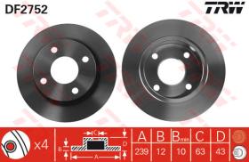 TRW DF2752 - Jgo Discos De Freno