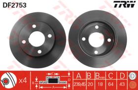 TRW DF2753 - Jgo Discos De Freno