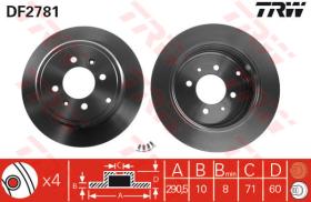 TRW DF2781 - Jgo Discos De Freno