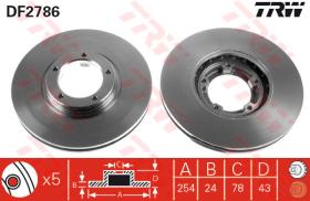 TRW DF2786 - Jgo Discos De Freno