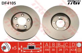 TRW DF4105 - Jgo Discos De Freno