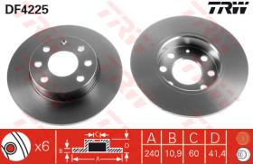 TRW DF4225 - Jgo Discos De Freno