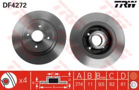 TRW DF4272 - Jgo Discos De Freno