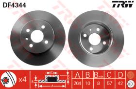 TRW DF4344 - Jgo Discos De Freno