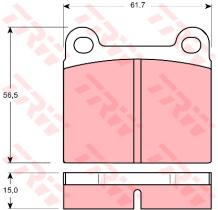 TRW GDB101 - Pastillas De Freno