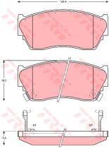 TRW GDB1012 - Pastillas De Freno