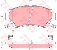 TRW GDB1142 - Pastillas De Freno