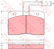 TRW GDB1152 - Pastillas De Freno