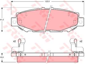 TRW GDB1185 - Pastillas De Freno