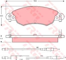 TRW GDB1447 - Pastillas De Freno