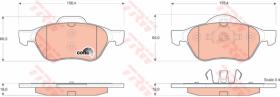 TRW GDB1540 - Pastillas De Freno