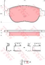 TRW GDB1676 - Pastillas De Freno