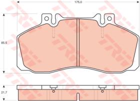 TRW GDB1695 - Pastillas De Freno