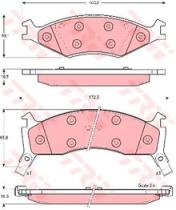 TRW GDB3123 - Pastillas De Freno