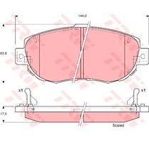 TRW GDB3235 - Pastillas De Freno