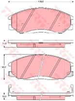 TRW GDB3257 - Pastillas De Freno