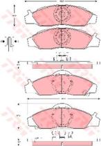 TRW GDB3281 - Pastillas De Freno
