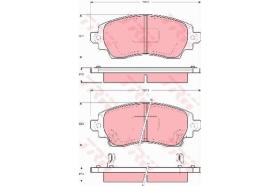 TRW GDB3333 - Pastillas De Freno