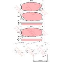 TRW GDB3423 - Pastillas De Freno