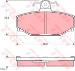 TRW GDB442 - Pastillas De Freno