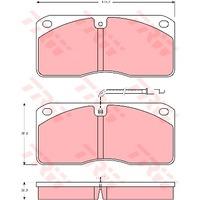 TRW GDB5057 - Pastillas De Freno V.I.