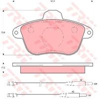 TRW GDB796 - Pastillas De Freno