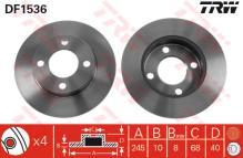 TRW DF1536 - Jgo Discos De Freno