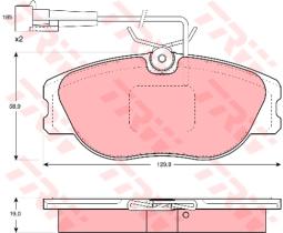 TRW GDB1058 - Pastillas De Freno