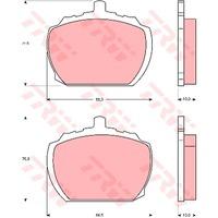 TRW GDB340 - Pastillas De Freno