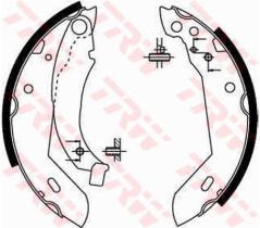 TRW GS8158 - Zapatas De Freno