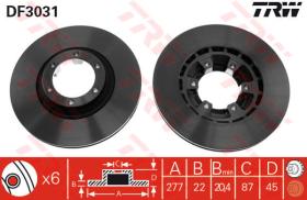 TRW DF3031 - Jgo Discos De Freno