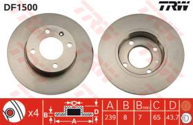 TRW DF1500 - Jgo Discos De Freno