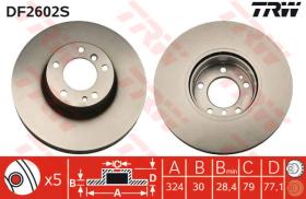 TRW DF2602S - Disco De Freno