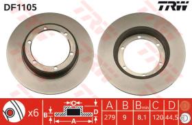 TRW DF1105 - Jgo Discos De Freno