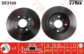 TRW DF3109 - Jgo Discos De Freno