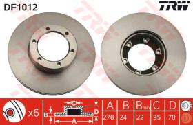 TRW DF1012 - Jgo Discos De Freno